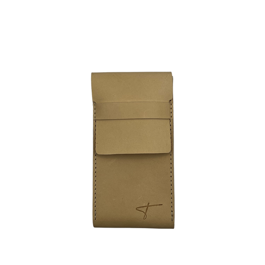 Premium Swedish Leather Watch Pouch- Natural leather
